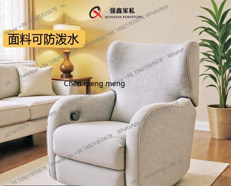 Hot sales High backrest removable tripod support fabric sofa single sofa living room sofa