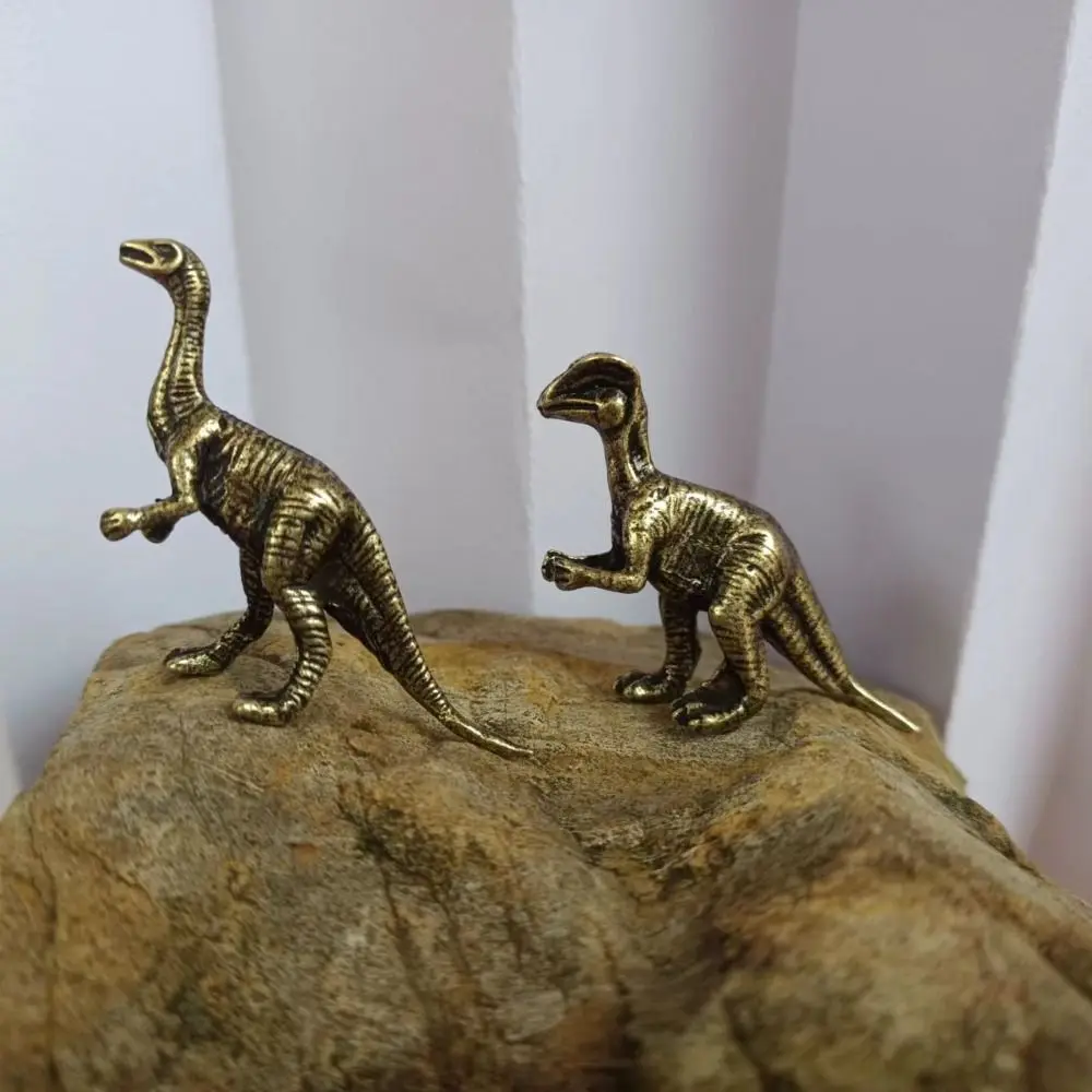 

Creative Alloy Dinosaur Statue Vintage Animal Dinosaur Miniatures DIY Mini Children Dinosaur Toy Decoration Crafts