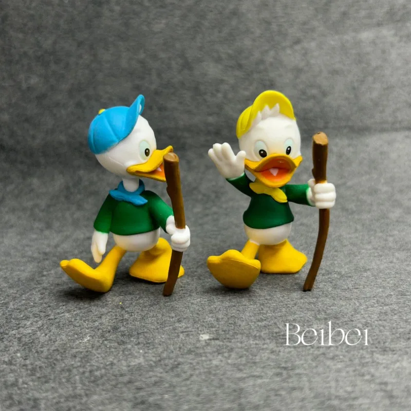 DonaldsDuck Huey Duck  Dewey Duck Louie Duck Action Figures Toy Q Version Model  Accessories Toy Collections