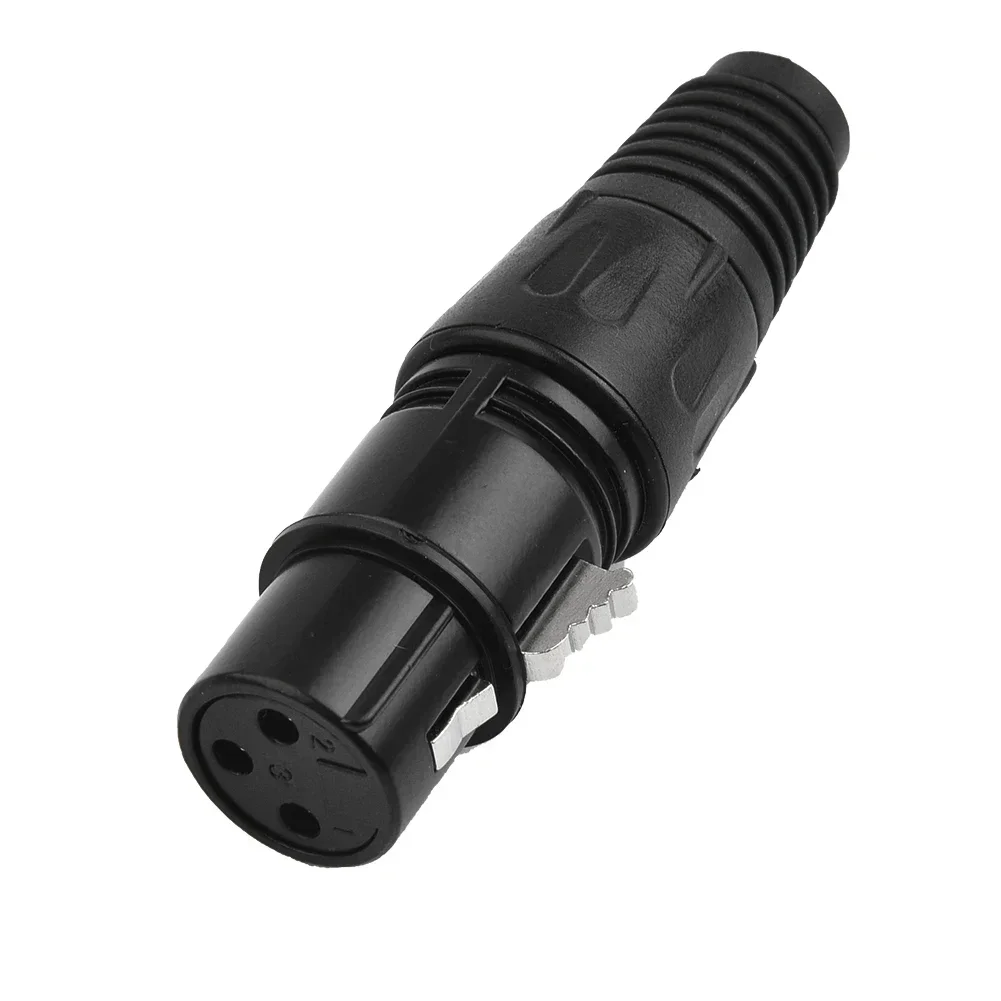 10PCS Female Connectors XLR DMX 3 Pin Audio Microphone Cable Connectors 10pcs Male  Female MIC Snake Plug Cable Adapters