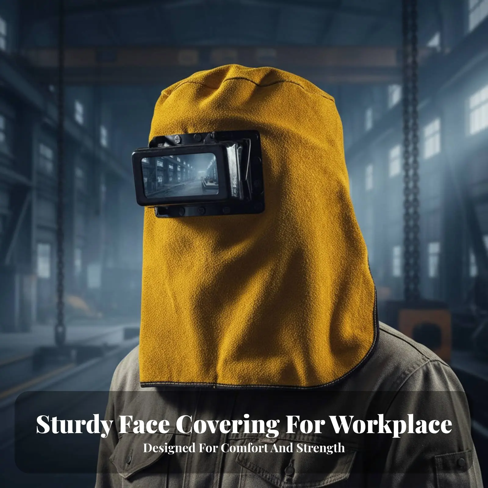 

Кожаный защитный капюшон для сварщиков из прочной бычьей кожи, устойчивый к жару и брызгам, легкий дизайн