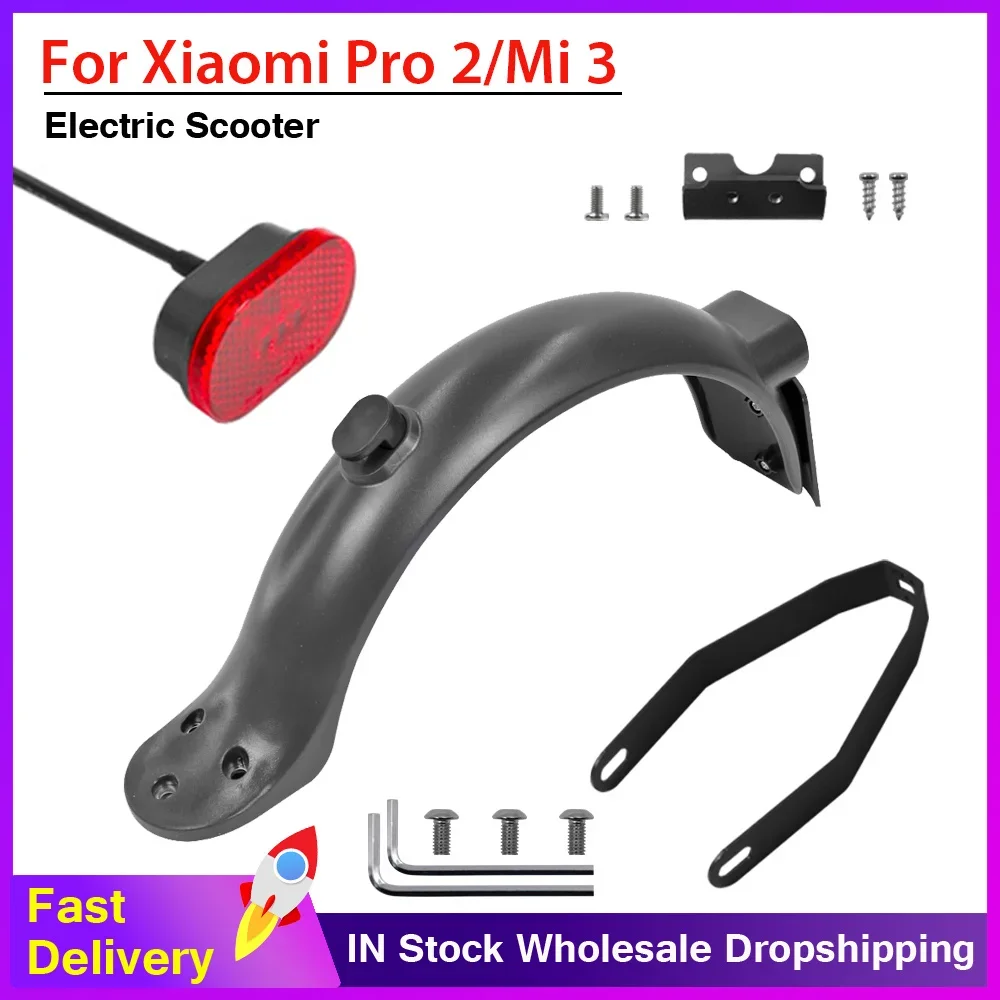 New Version Rear Mudguard Fender Upgraded Pro 2 Electric Scooter for Xiaomi Pro 2 /Mi3 Rear Fenders Taillight Bracket Parts