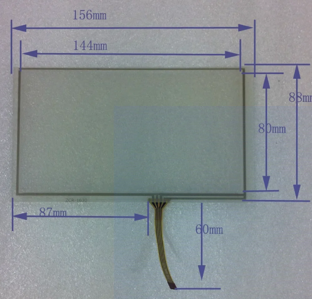 6.2-inch four wire resistor touch external screen handwriting screen 156 * 88 Gele E Road Navigation GPS navigation