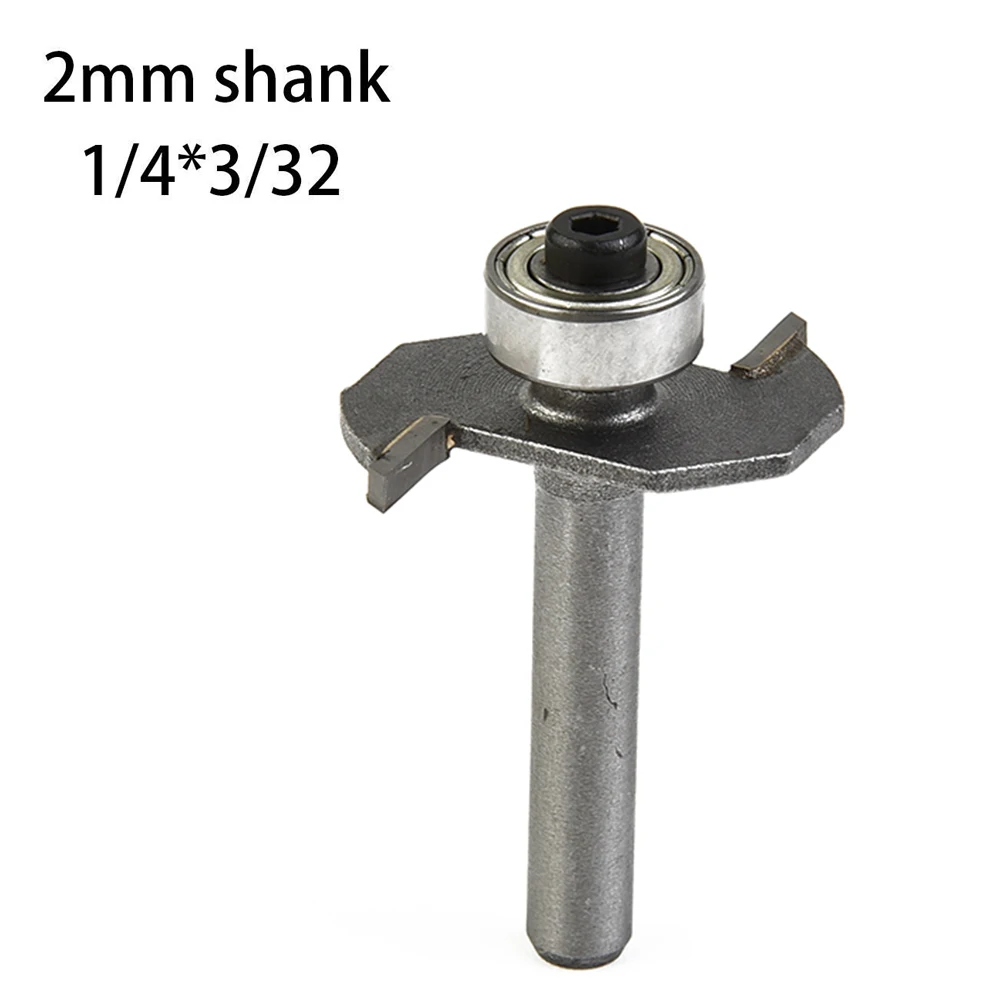 

6.35mm Shank T-Sloting Biscuit Joint Slot Cutter Jointing Slotting Router Bit 2mm Height Milling Cutter Woodworking Tools