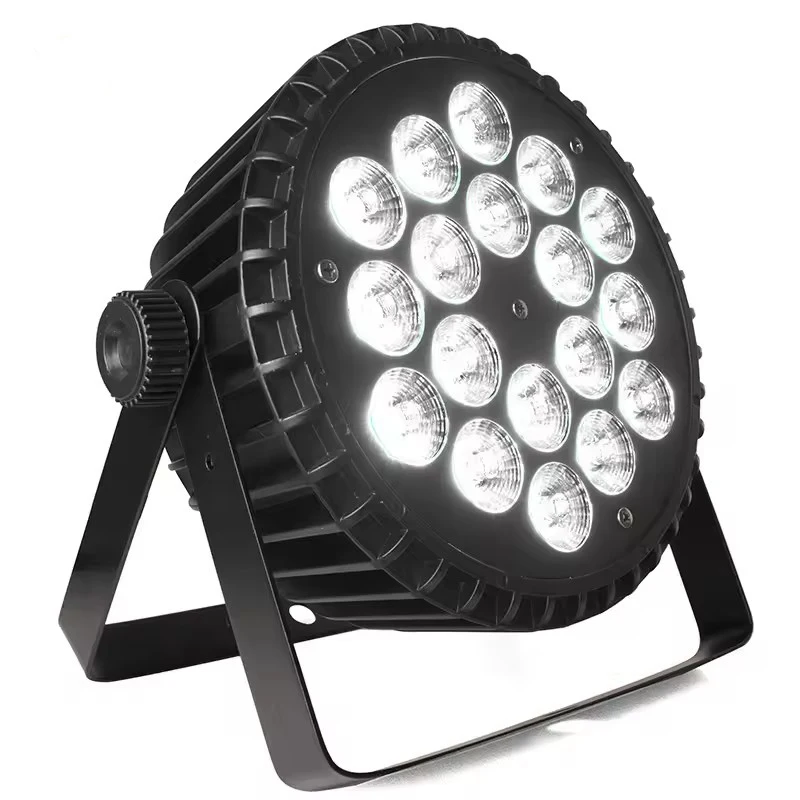 18*18W RGBW 4IN1 Led Stage Lighting Silm Par Ligh Flat Projector Led Effect Stage Light for Dj Disco  Party Club