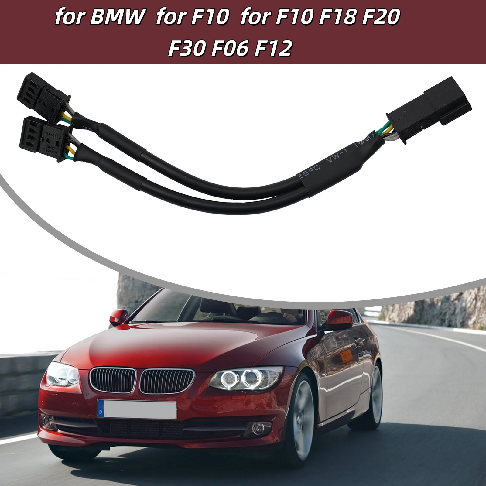 Adapter kabla rozdzielacza ECU Y do kontrolera dotykowego NBT do BMW F10 F18 F20 F30, akcesoria elektroniczne samochodowe, kable, adaptery, gniazda