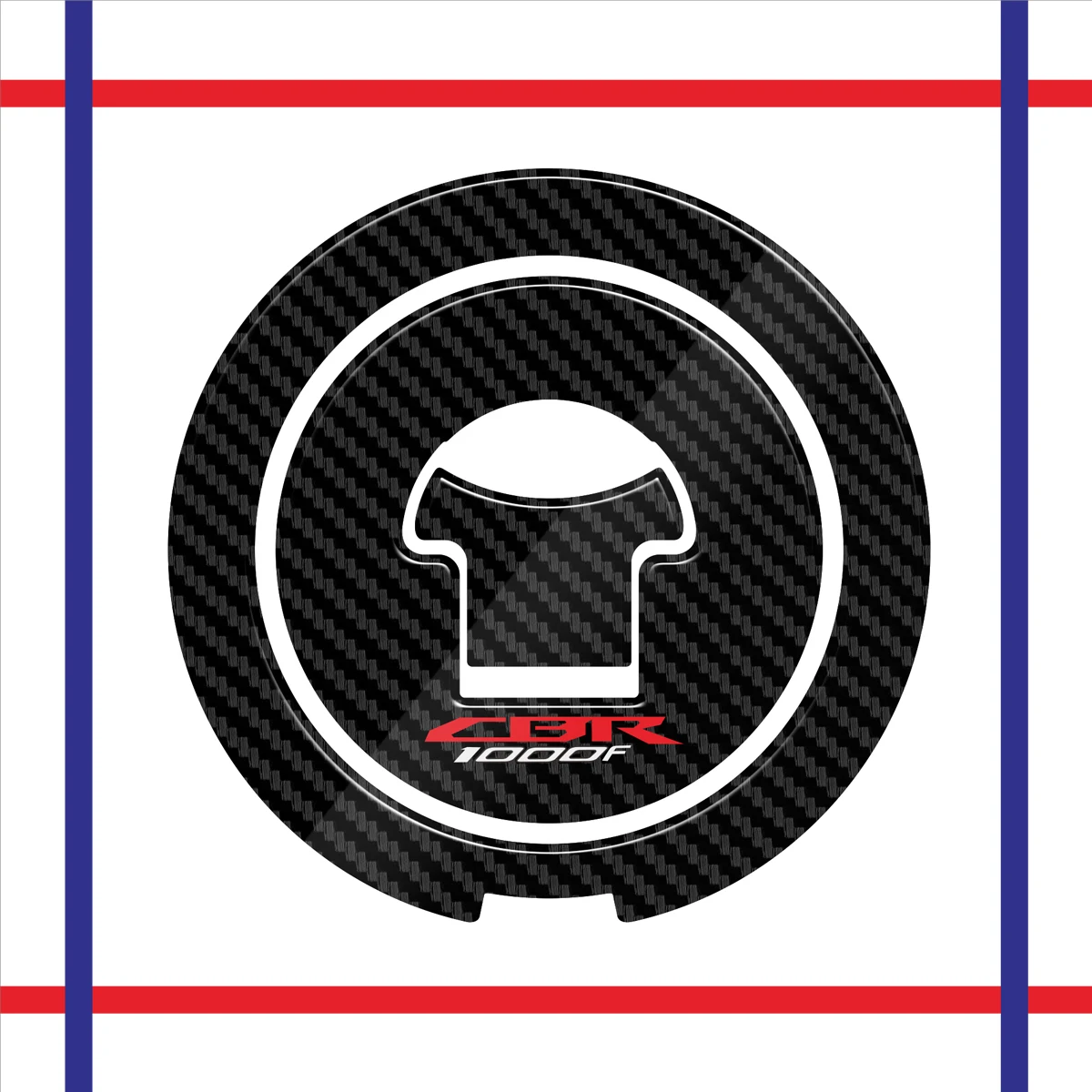 

CBR1000f sticker Motorcycle Stickers Fuel Gas Cap Protector Decals Case for Honda CBR1000F CBR 1000F 1987-1996 3D Carbon-look