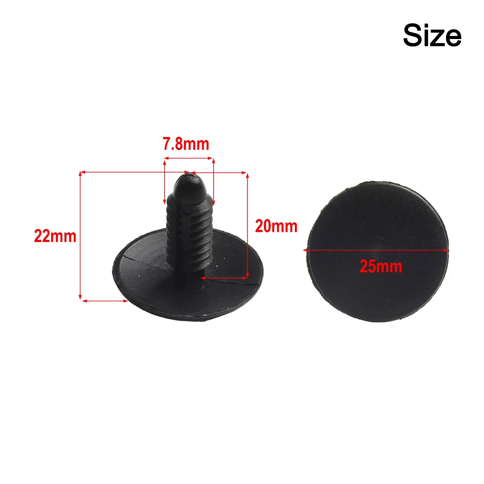 20pcs Nylon Liner Retainer Clips Push Pins 6506293AA for Jeep For Grand For Cherokee 1999 Replacement for Chrysler Fasteners