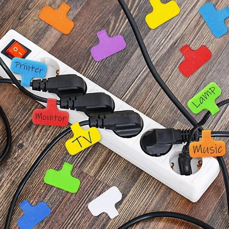 Cable Labels Multipurpose Color Coded Ticket for Data Center Equipment Office Networks Electrical Panel Organization