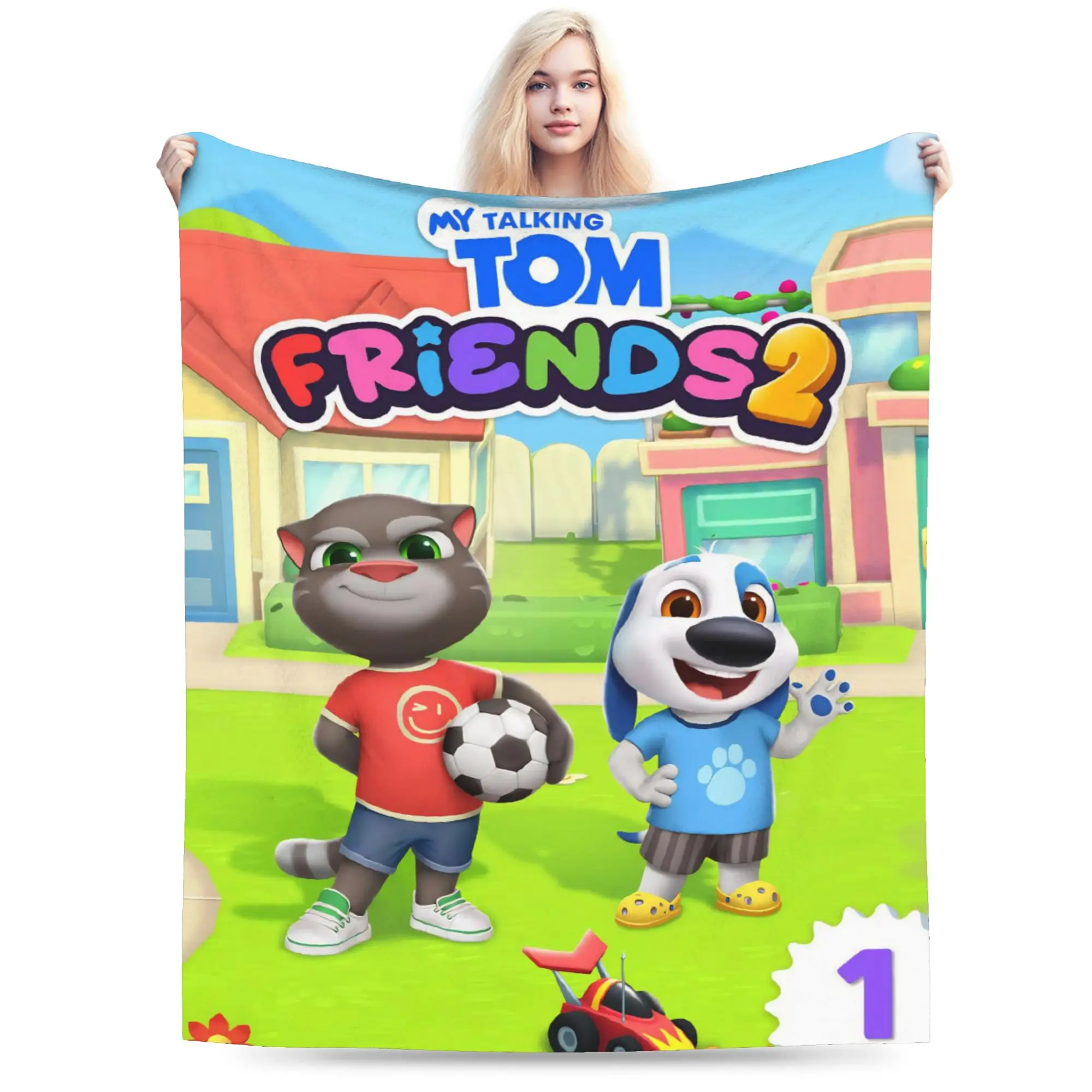 T-Talking T-Tom And F-Friends Blanket Multi-size Cozy and Lightweight  Throw Blankets for Couch Sofa and Bed
