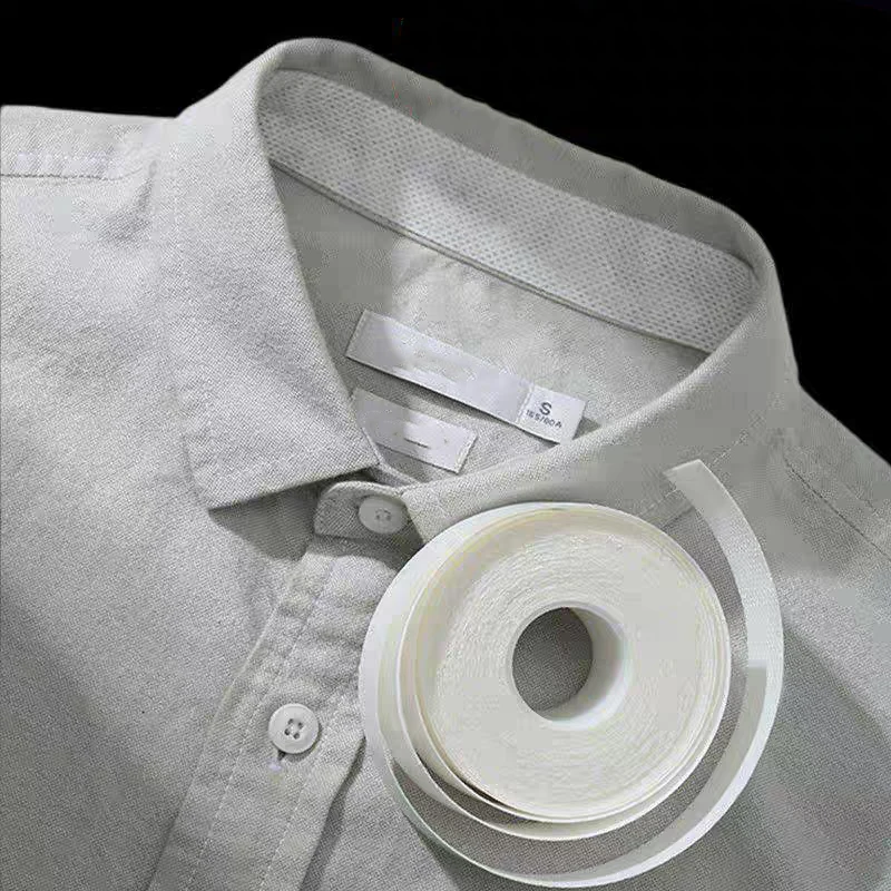 Adesivos de colarinho autoadesivos descartáveis para homens e mulheres, camisa, forros do pescoço, almofadas de suor, fita transparente, remoção de