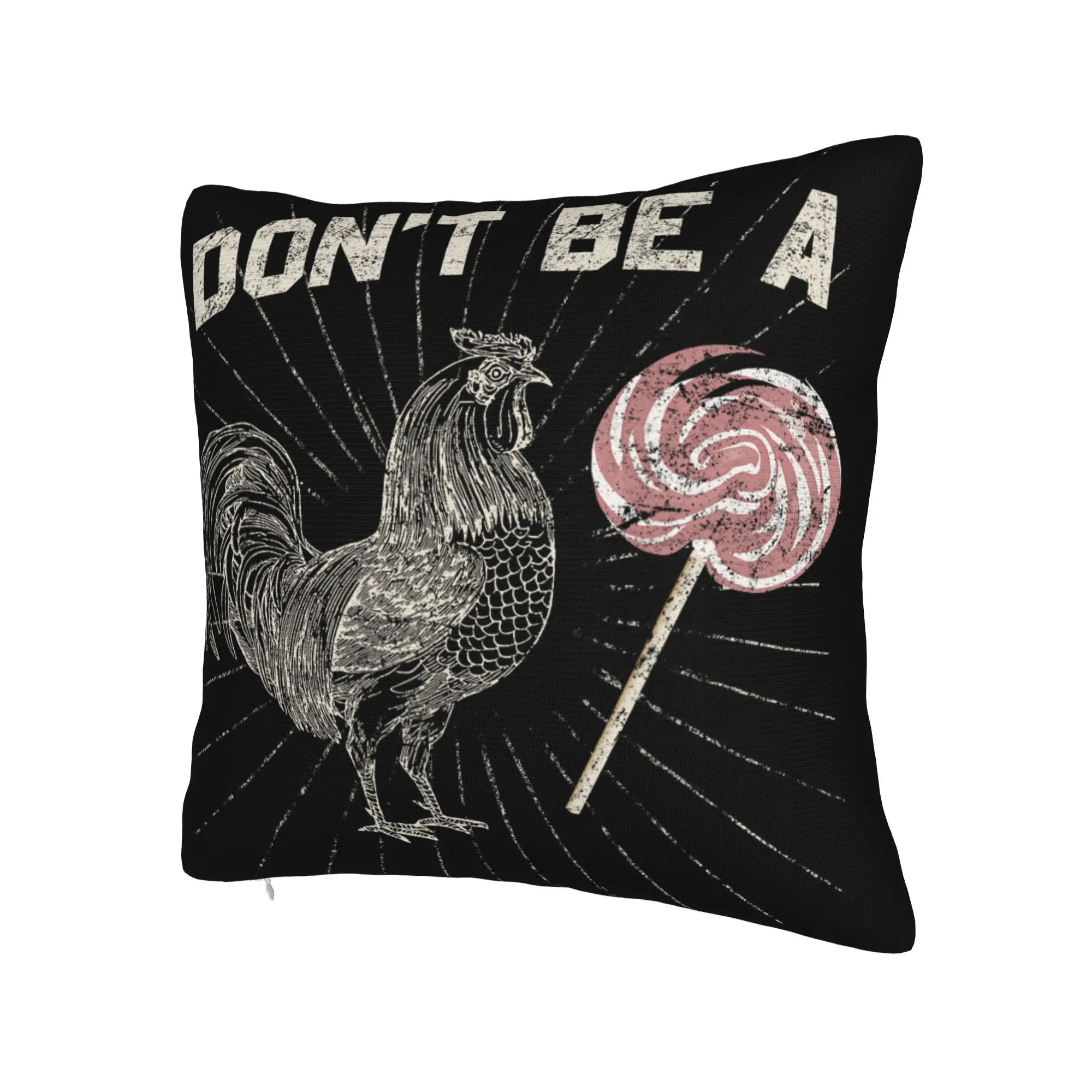 Decorative Pillow Covers Don't Be A Sucker Funny Chicken Meme Merchandise Seat  Pillow Case Cover Zipper Multi-Size