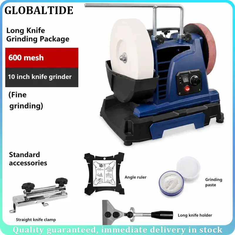 Electric Knife Sharpener Low Speed Water Cooled Bench Grinding Machine Wet Stone Grinder for Kitchen Knives Professional