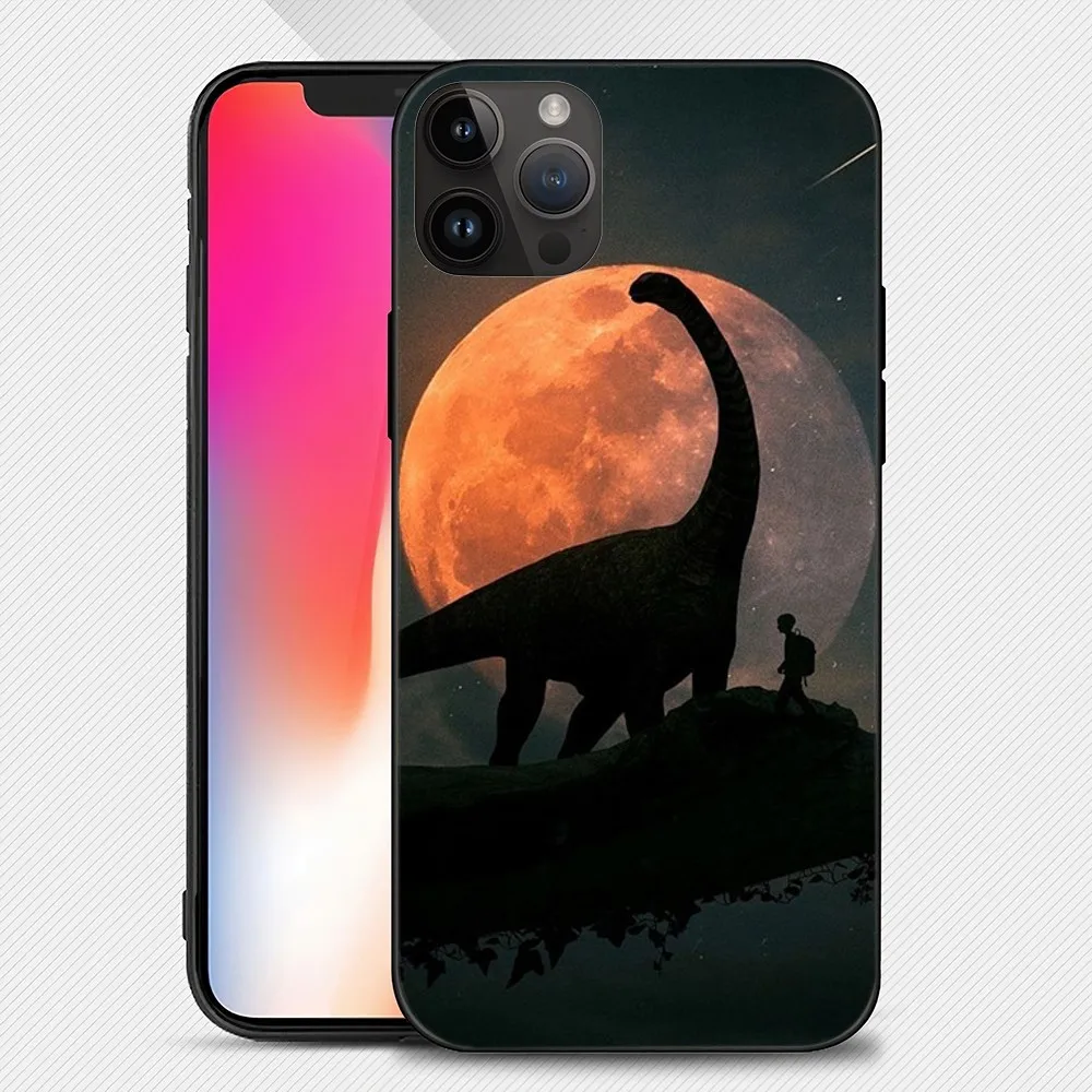 J-Jurassic Park Dinosaur Phone Case iphone15 14 13 12 11 Pro Max Mini X 7 8 Soft Case