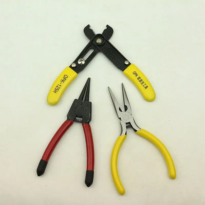 1pc Zipper Buckle Pliers Stainless Steel Clamp Tooth Coded Resin Button Ring Open Slot Pliers Tool DIY Install Modify Accessory