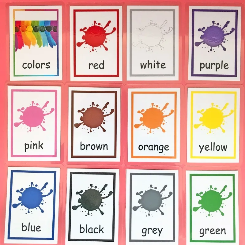 《Color animal alphabet spelling English word learning flash cards》Colorful Animal Alphabet Spelling English Word  Cards