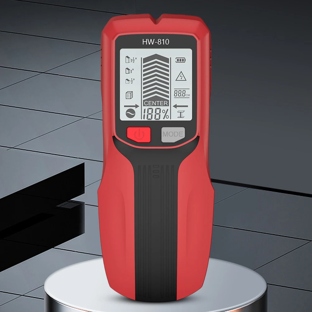 6 in 1 Smart Stud Finder Wall Scanner Electric Wall Scanner Sensor Stud Finder for Wood Magnetic Metal AC Wire Finding