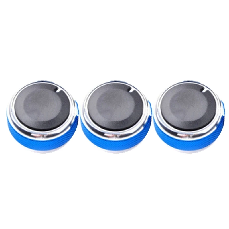 3pcs/set Aluminum Air Conditioning Knob Knob Heater Climate Control Buttons Fit for Car Accessories