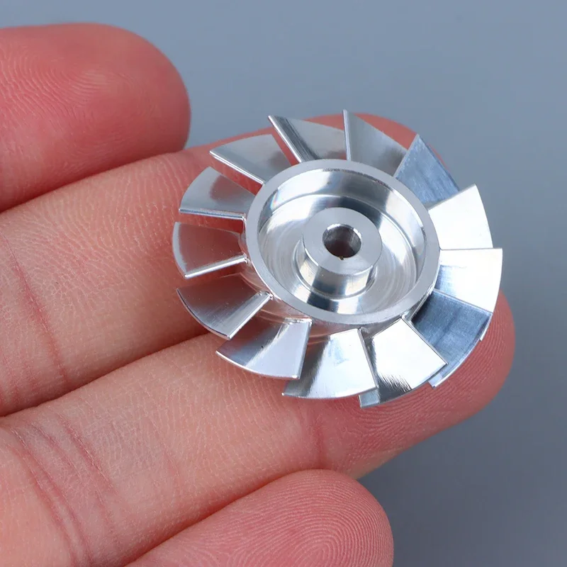 Hair Dryer Parts 27mm Fan Blade Impeller CNC Machined High Precision Aluminium Impeller Repair Accessory