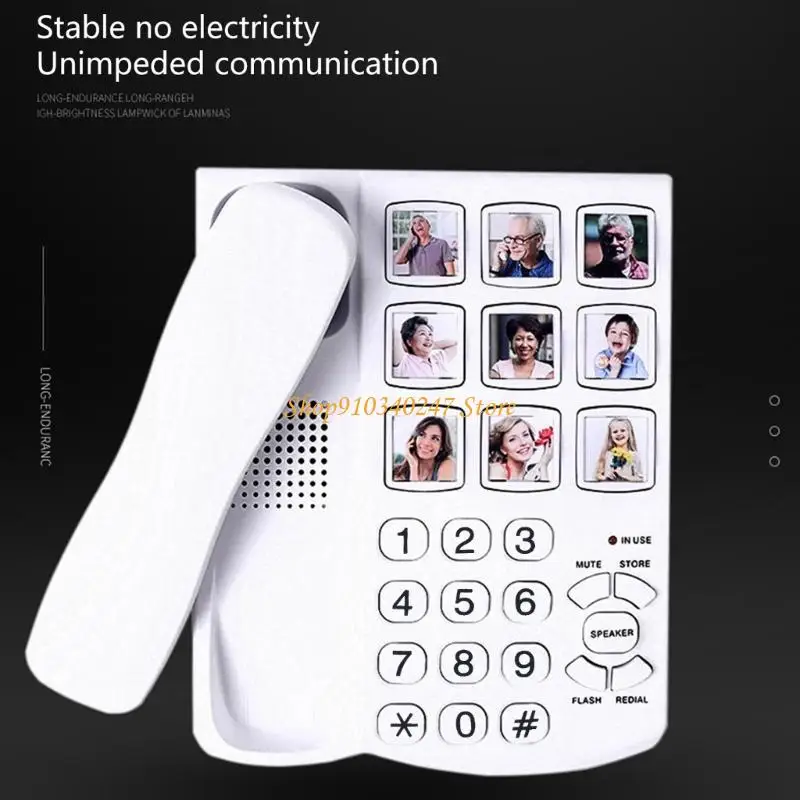 Q22A Big Button Landline Phone Telephone Handsfreely Speaking Speed Dials for Seniors