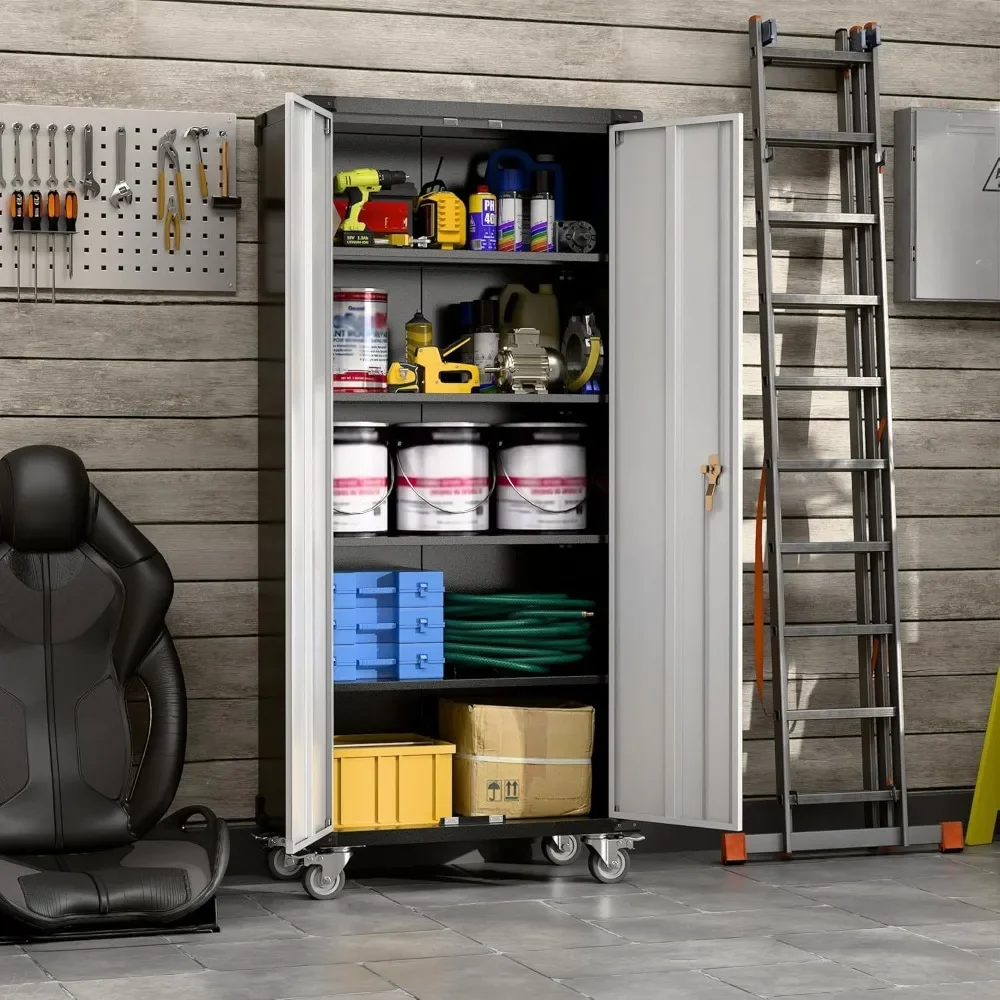 Garage Storage Cabinet with Wheels,72