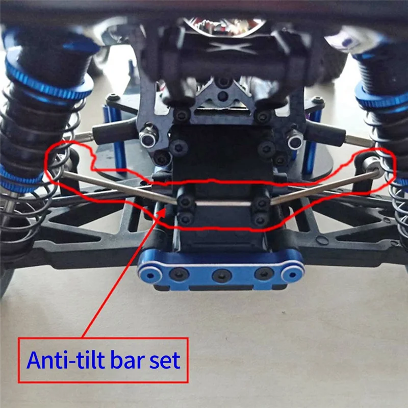 KKZ-Rc Auto Onderdelen 10210 Sway Bar 2Sets Fit voor VRX Racing 1/10 Schaal Rc Model Auto Onderdelen speelgoed voor Kinderen Volwassenen