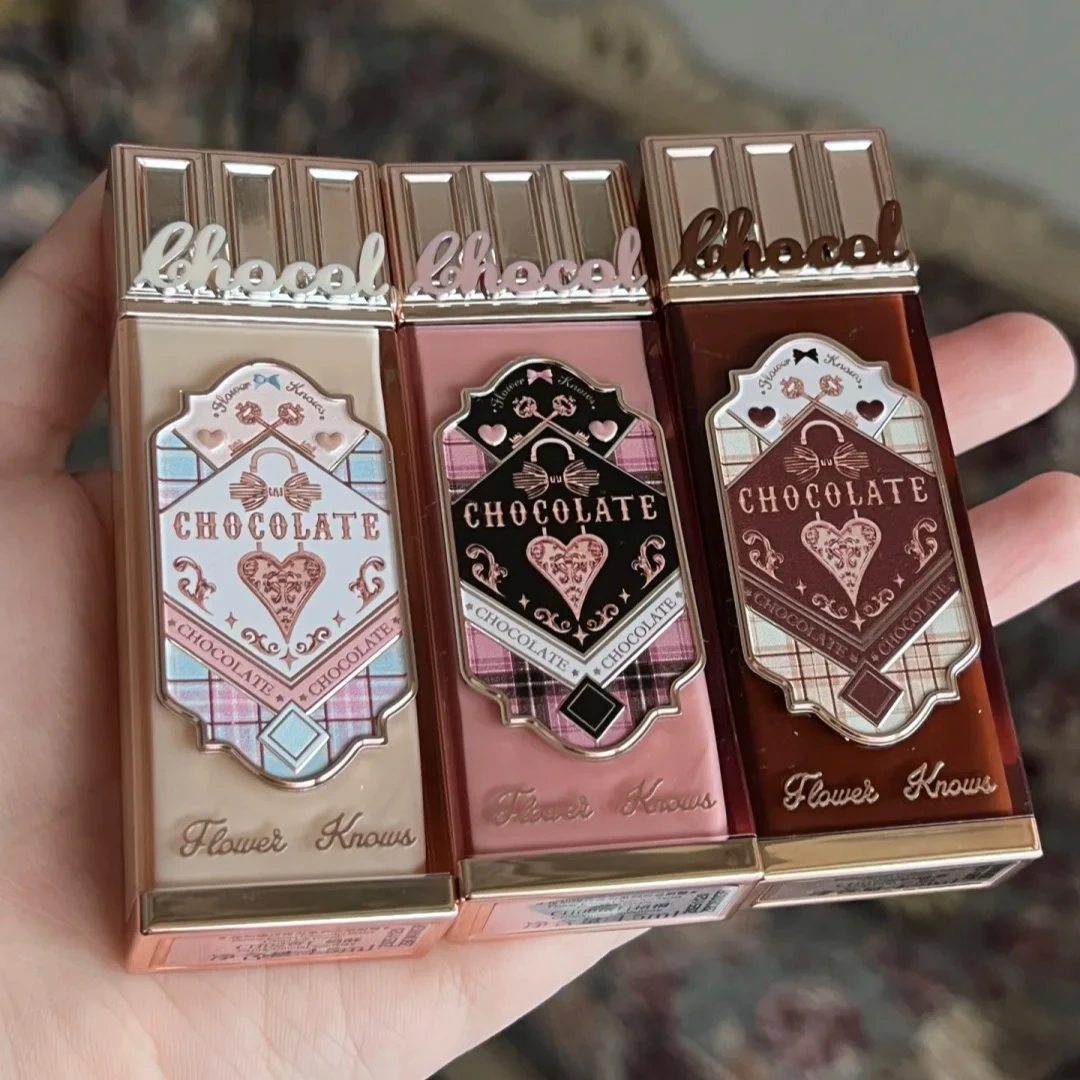 Flower Knows Chocolate Series Cloud Lip Mud Matte Lip Glaze Long-lasting Waterproof Lipstick Rare Korea Beauty Makeup Cosmetics