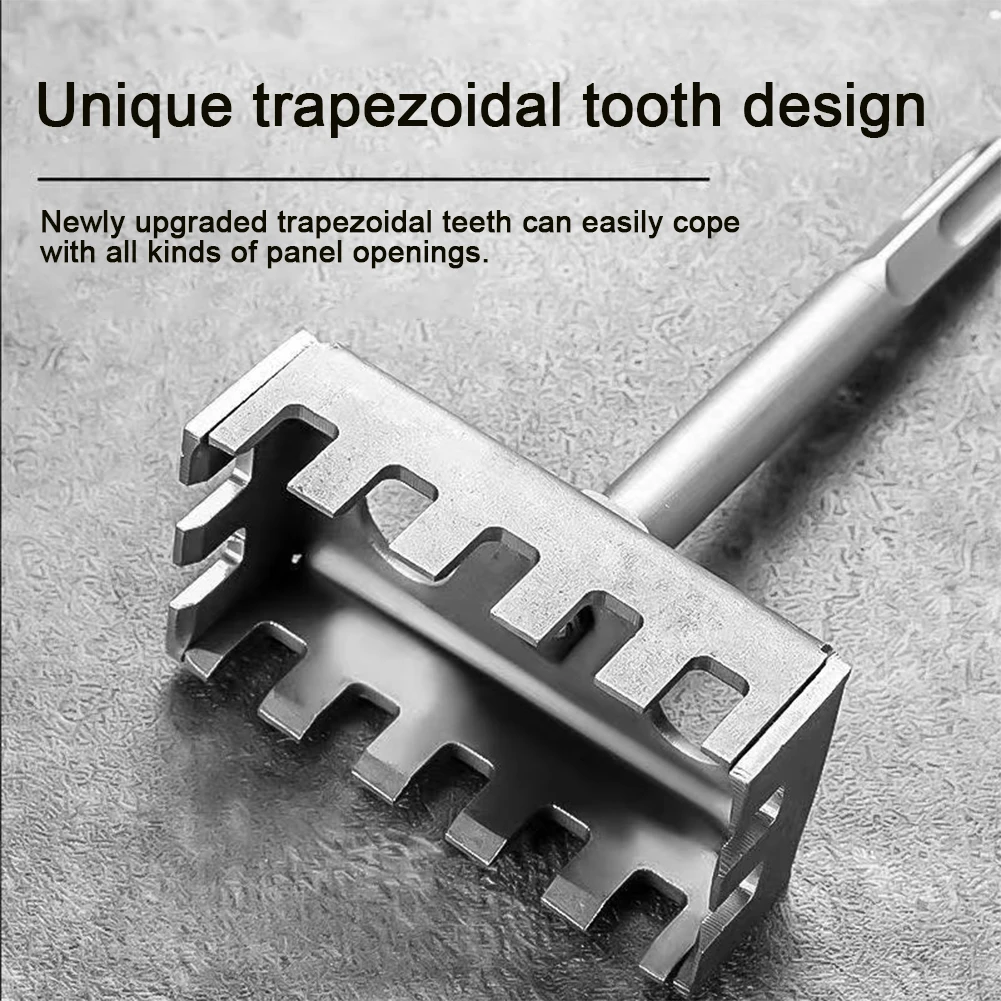 

Electrical Box Hole Cutter Drywall Outlet Cutout Tool Innovative Square Hole Puncher High Carbon Steel Cutout Saw for Electric