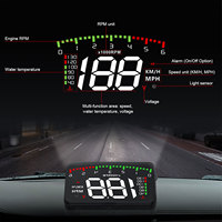 Car HUD A900 OBD2 Head-Up Display HD Monitor Overspeed Alarm Windshield Projector High Temperature Alarm Engine Faulty Alarm