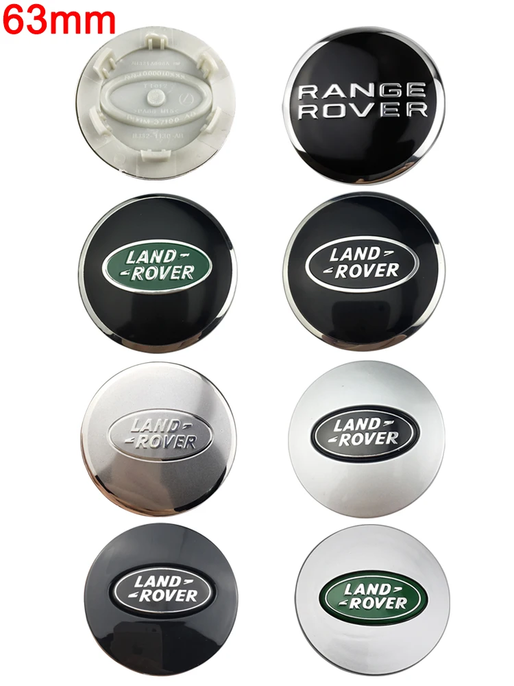 100pcs 62mm/63mm Wheel Center Cap Badge Hub Cover Logo For Land Rover Freelander 2 L2 LF L319 L462 Range Sport Evoque Discovery