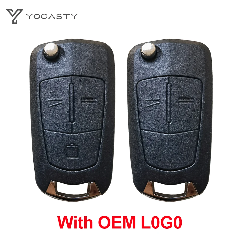 YOCASTY Original LOGO Flip Remote Car Key Shell Case For Opel Vauxhall Corsa D Astra H Zafira B 2004 2005 2006 2007 2008 2013