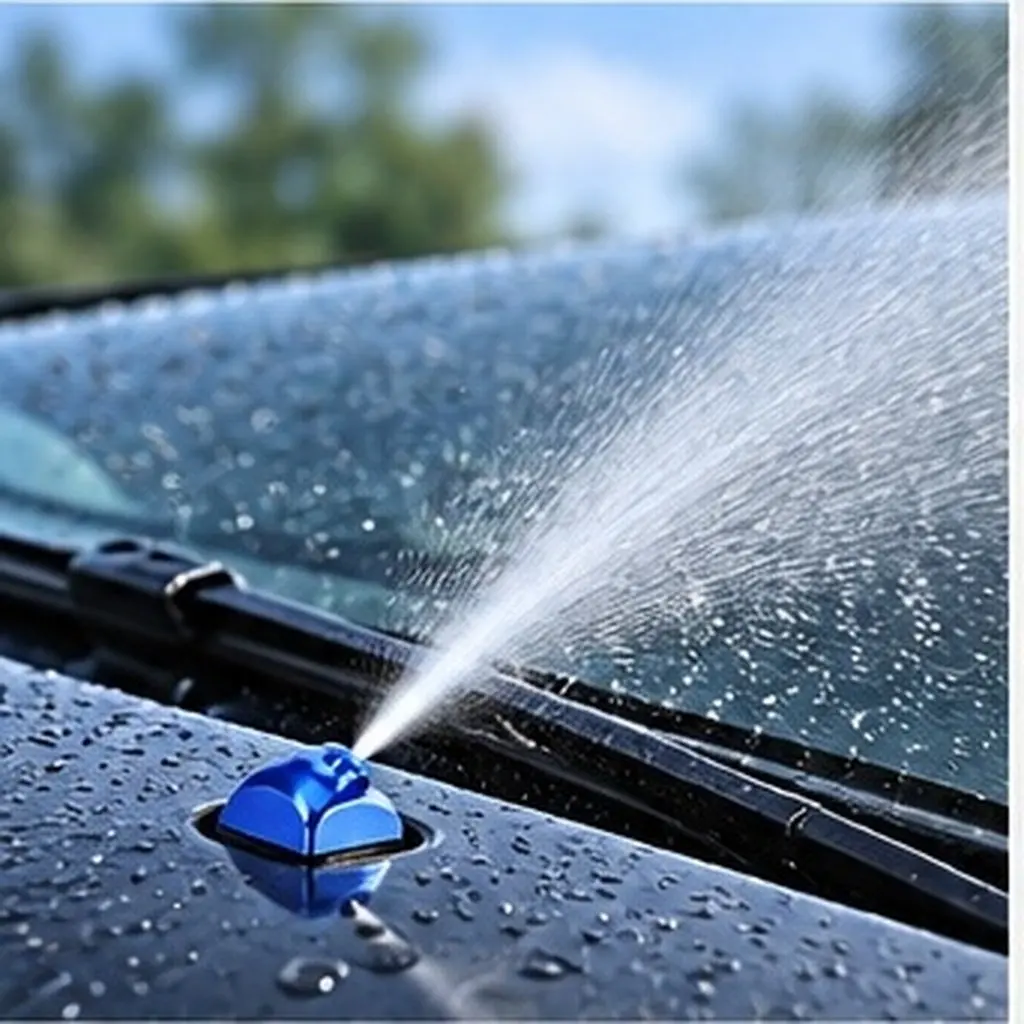 1Pair Auto Windshield Washer Nozzle Replacement Enhanced Visibility Safe Long Life Easy Fit Front Windshield Wiper Spray System
