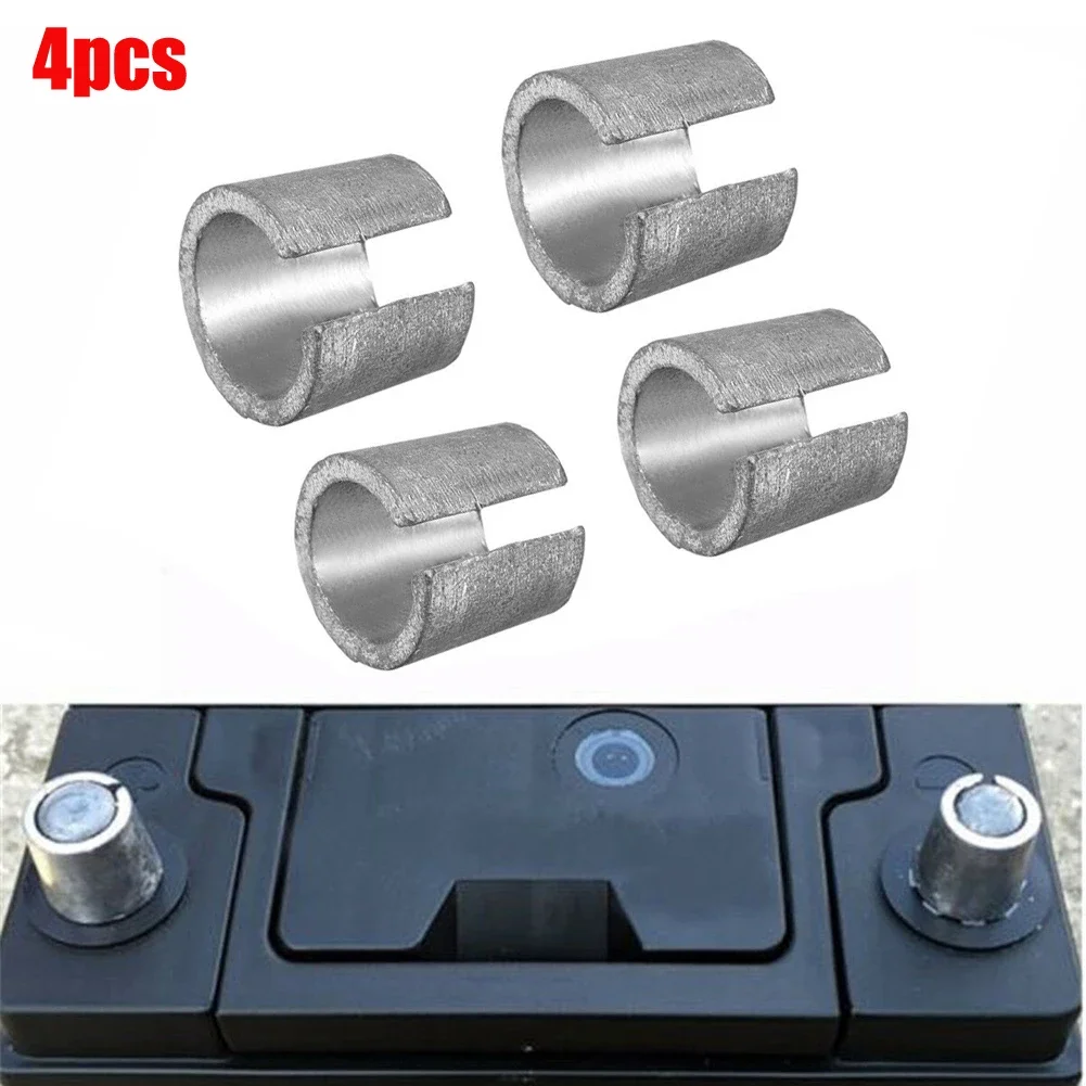 4Pcs Automobile Battery Pile Head Repair Professional Lead Sleeve Pole Reducer Joint Battery Terminal Adapters