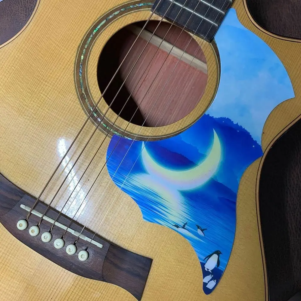 Wielokolorowa naklejka na pickguard gitary, gitara folkowa akustyczna, wzór drukowany, ochrona gitary, wysoka jakość