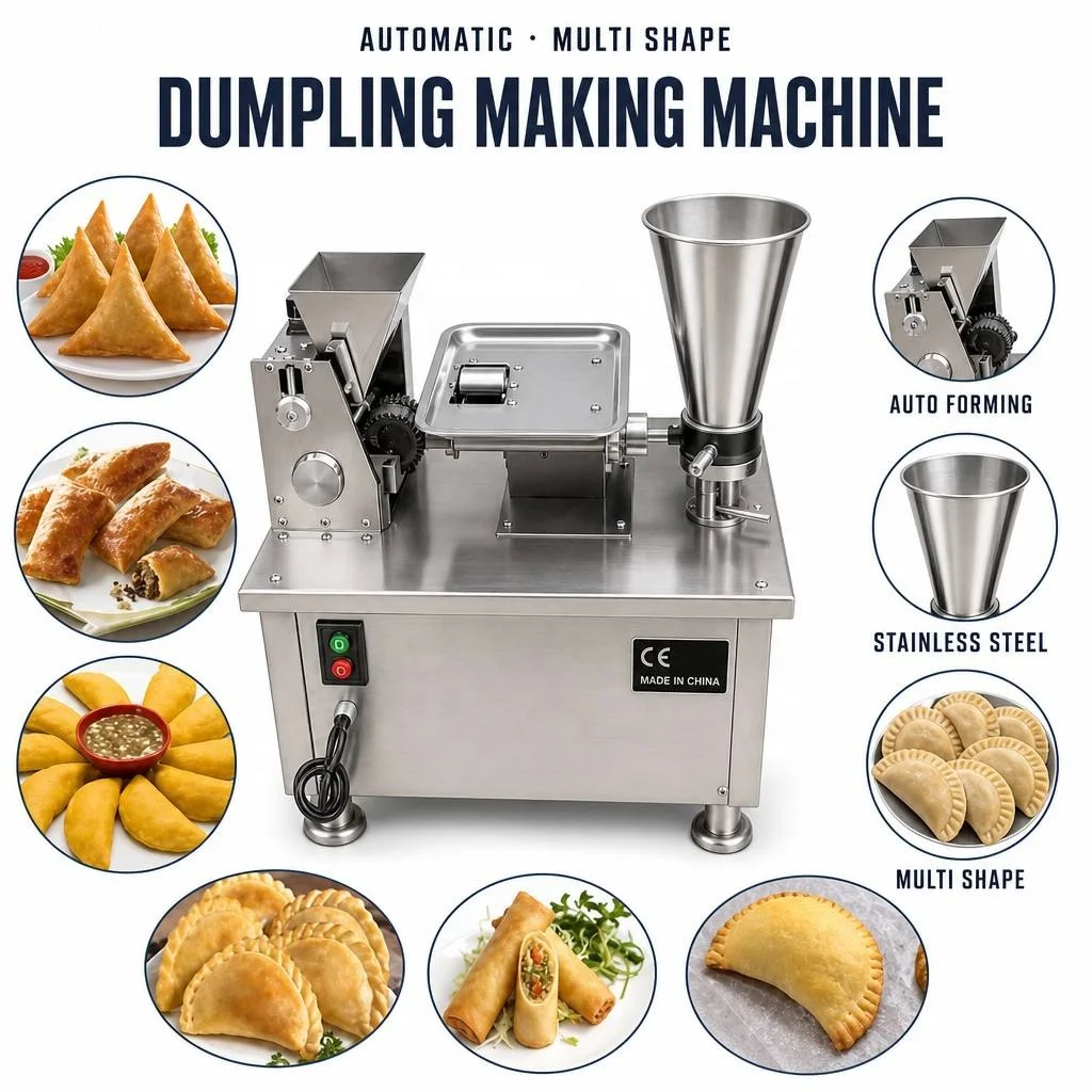 Half Moon Dumpling Maker Meat Pie Empanada Pierogi Ravioli Indian Fried Triangle Samosa Samusa Samousa Making Machine