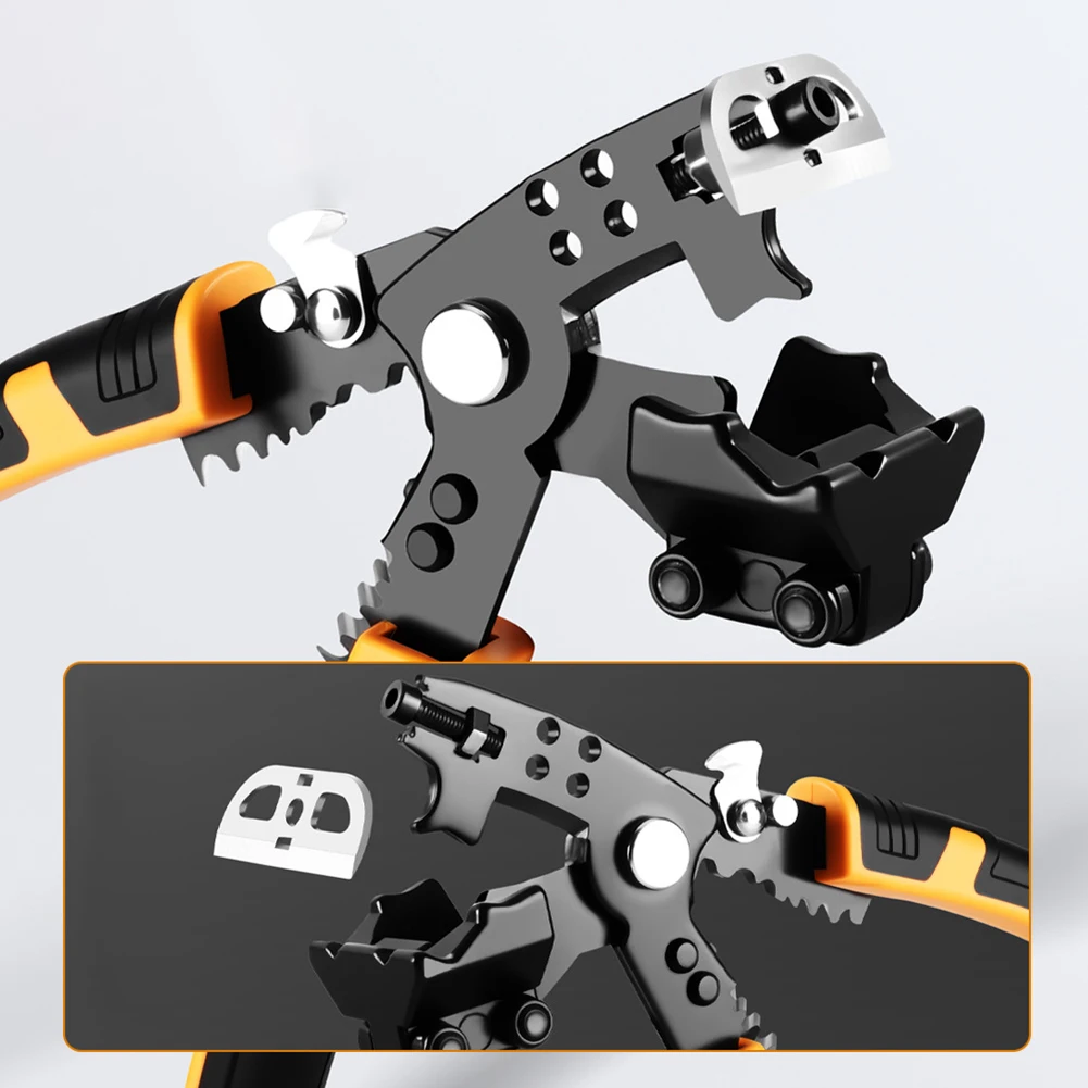 

Multi-purpose Wire Stripping Pliers For Cutting Crimping Terminals 90 Degree Bending Electrician Hand Tool With Curved Handle