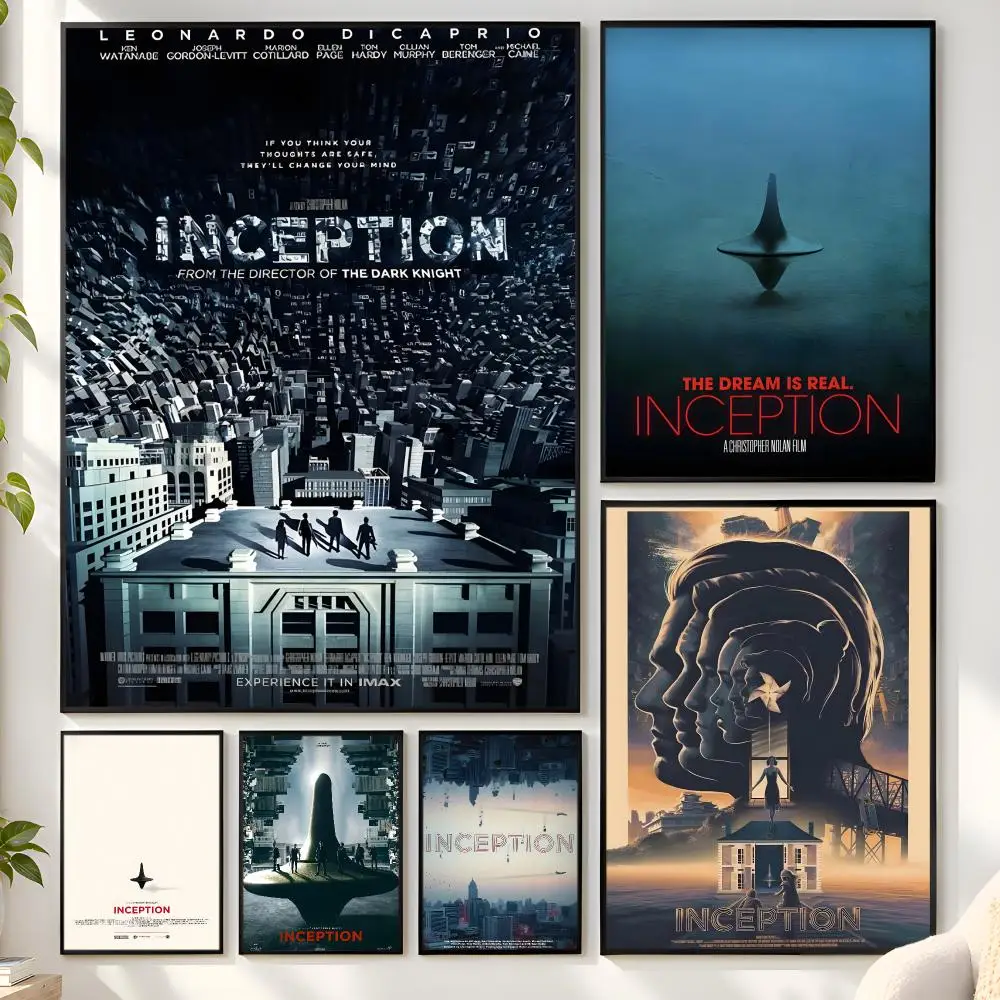 W-Works Inception Poster Matte Wall Peel And Stick Decor Bedroom Living Room Office Dorm Home