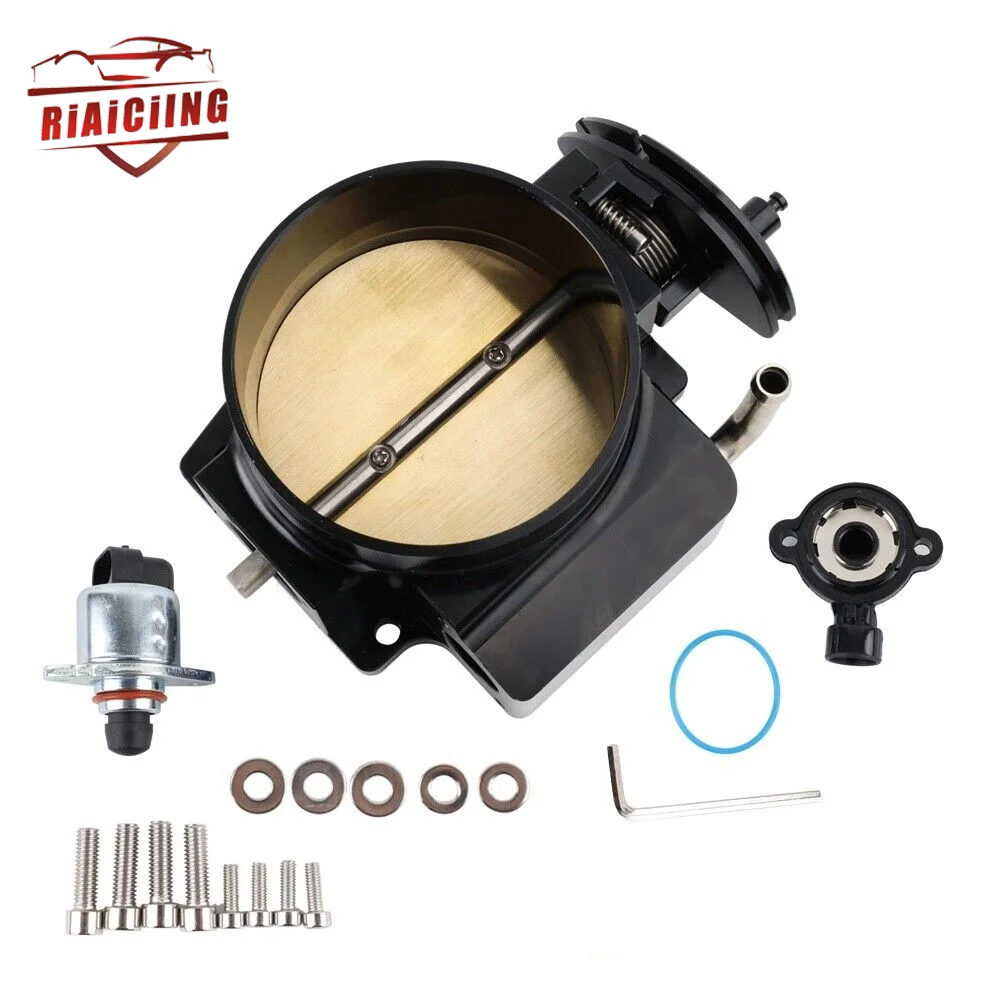 Throttle Body +TPS IAC for GM Gen III LS1 LS2 LS6 LS7 LSX 4 Bolt Cable 102mm New Car Engine parts Air Intake System