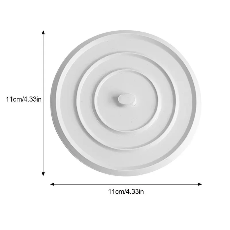 Large Silicone Bathtub Stopper Leakage-proof Drain Cover Sink Hair Stopper Tub Flat Plug Stopper Bathroom Accessories 11cm 4.3