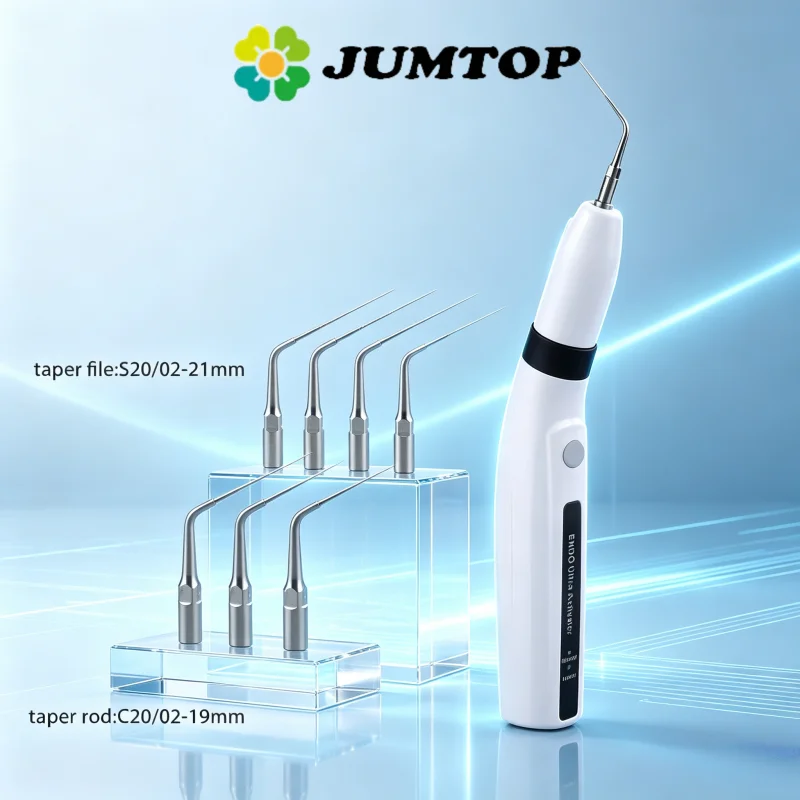 JUMTOP Dental Endodontic Ultrasonic Activator Wireless Irrigator with 6 Tips