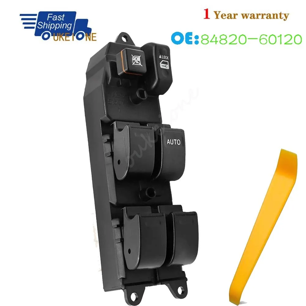 

84820-60120 для Toyota Land Cruiser 100 серии 1998 1999 2000 2001 2002, передний правый главный выключатель питания двери, окна со стороны водителя