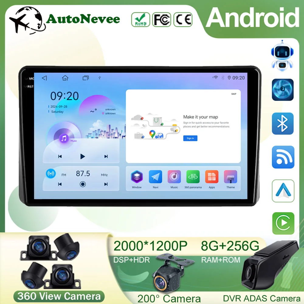 

Автомобильный радиоприемник Android 15, мультимедиа для Nissan Teana J31 2003-2008, головное устройство, видеоплеер, GPS-навигация, без 2din DVD Carplay