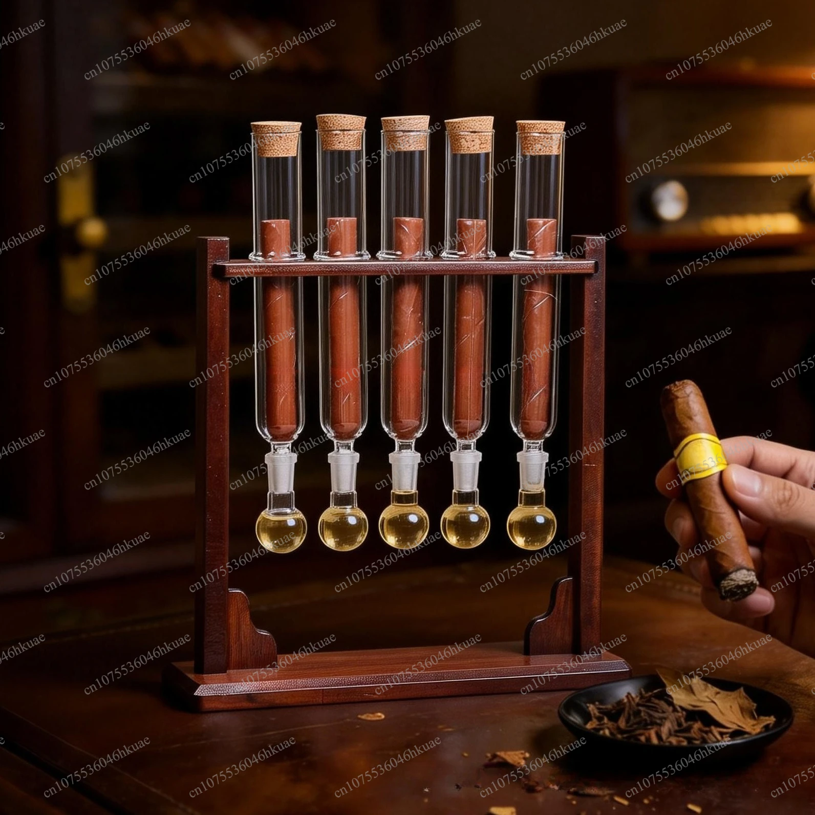 Glass Cigar Tube Humidor Conta - огляд і ціна Glass Container Set