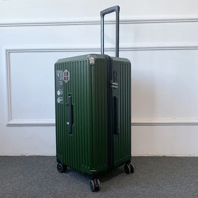 Valise de Voyage Extra Large avec Tige de Traction à Fermeture Éclair, Passe de Sortie Ultra Légère, Roues Universelles, 600 Étudiants Masculins