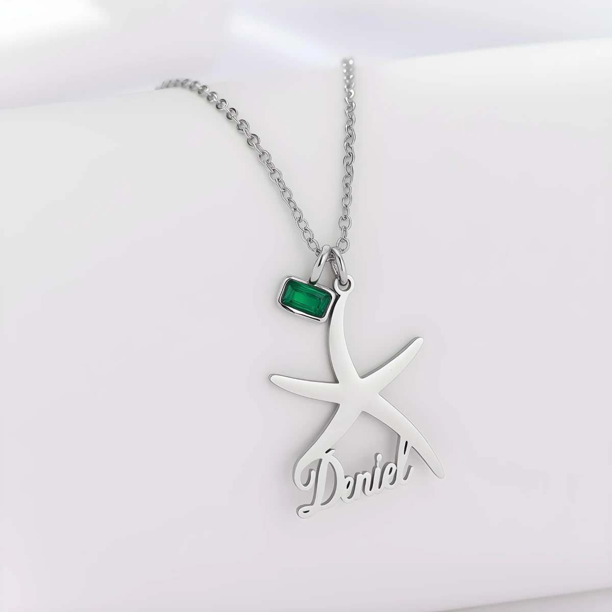 Todorova Custom Name Starfish Pendant Necklace for Women Ocean Style Stainless Steel Fashion Jewelry Accessories Gift