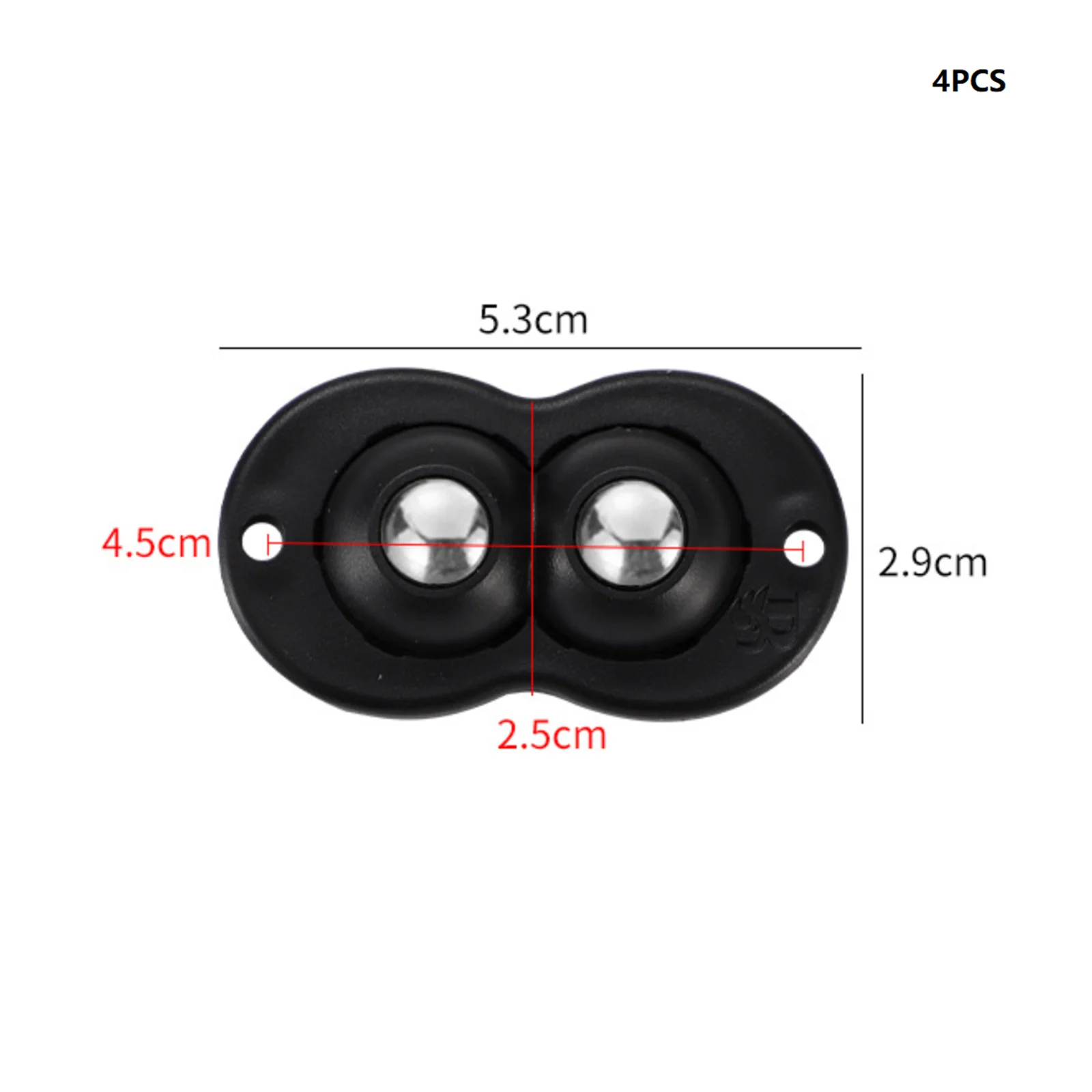 4Pcs Universal Wheel Mini Swivel Wheels Self Adhesive Caster For Desk Chair Casters 360° Rotation Pulley Mobile Base Accessories