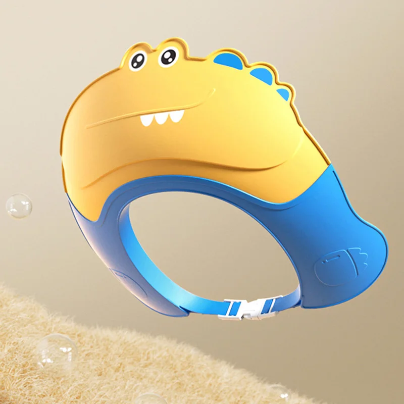 Cuffia per shampoo per bambini Simpatico cartone animato impermeabile Cappello da bagno per bambini Protezione per le orecchie per bambini Shampoo regolabile Artefatto Cuffia da doccia morbida per neonato