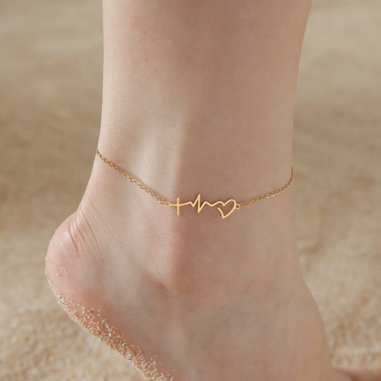 Cazador Cute Walking Cat Anklets for Women Stainless Steel Jewelry Foot Bracelet Fashion Summer Beach Accessories 2024 Wholesale