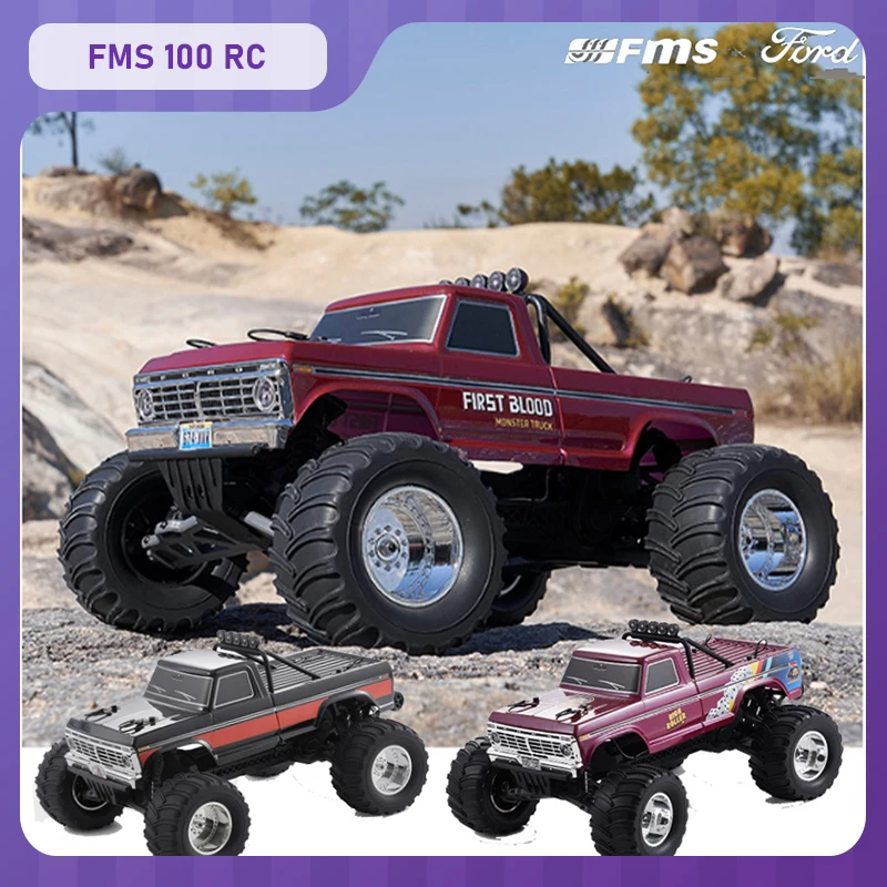 

Новый FMS F100 RC Car 1/10 с приводом заднего колеса Матовый высокоскоростной RC Альпинистский автомобиль Грузовик 2.4G RC FMT Ford Модель внедорожного автомобиля в подарок