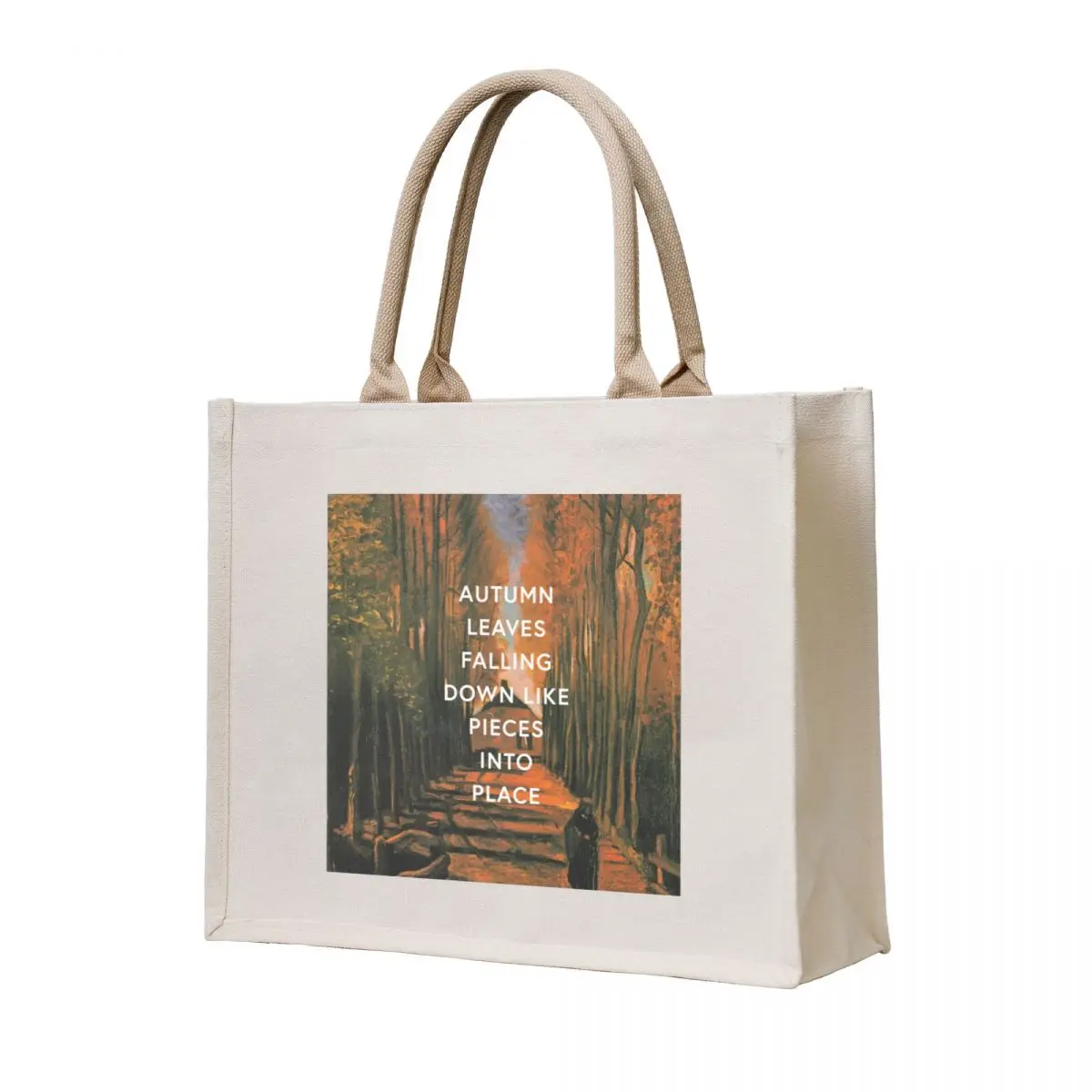 

autumn leaves falling down Tote Bag eco pack shopping bag tote bag screen